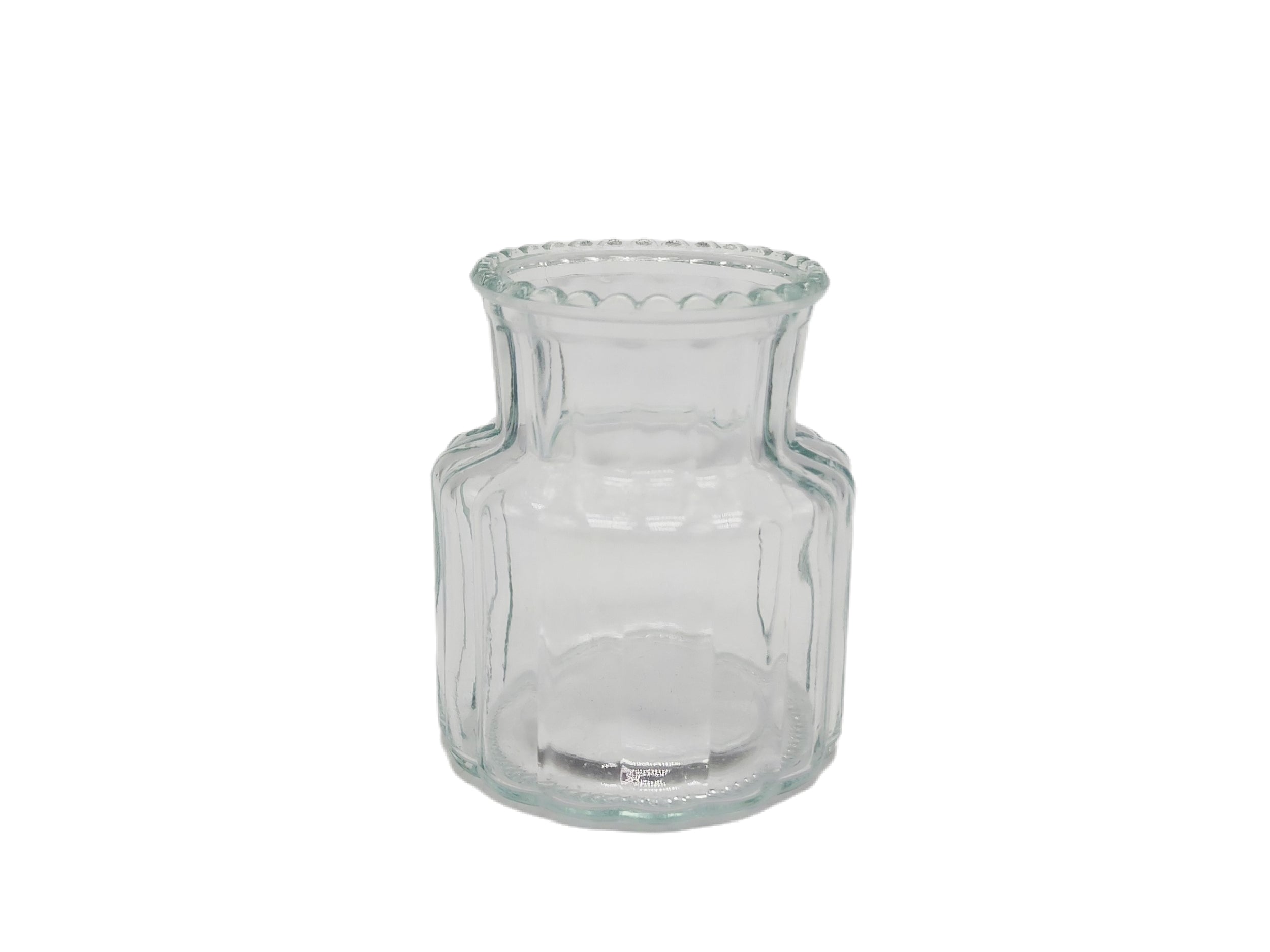 Glass Vase (Lace Edge, Clear)