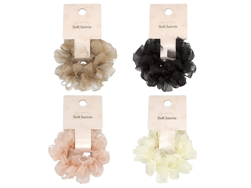 Soft Hair Tie (Organza, Gathered)