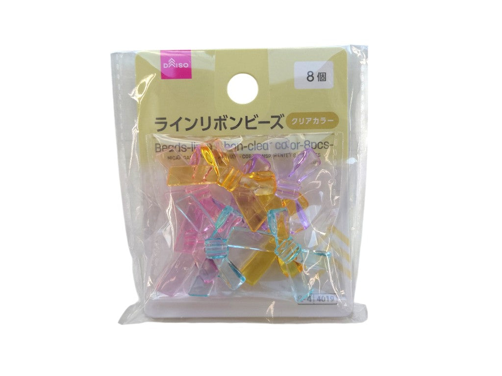 Beads (Line Ribbon, Clear Color, 8 pieces)
