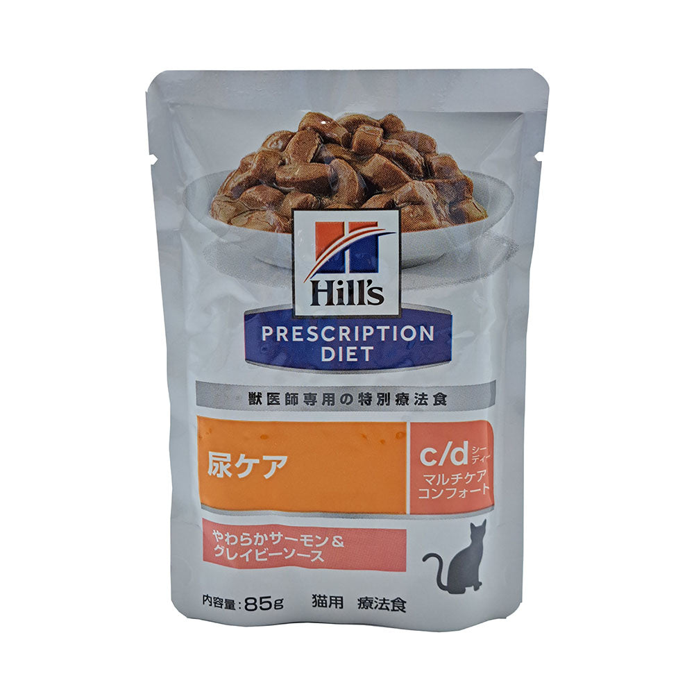 Hill's c/d Multicare Soft Salmon & Gravy Pouch for Cats 85g