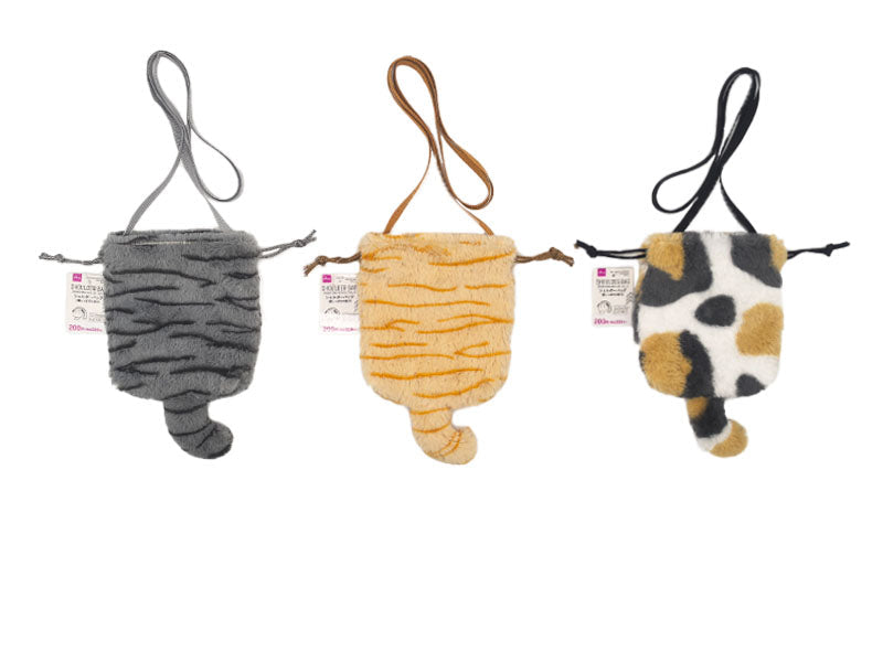 Cat Tail Drawstring Shoulder Bag (B)