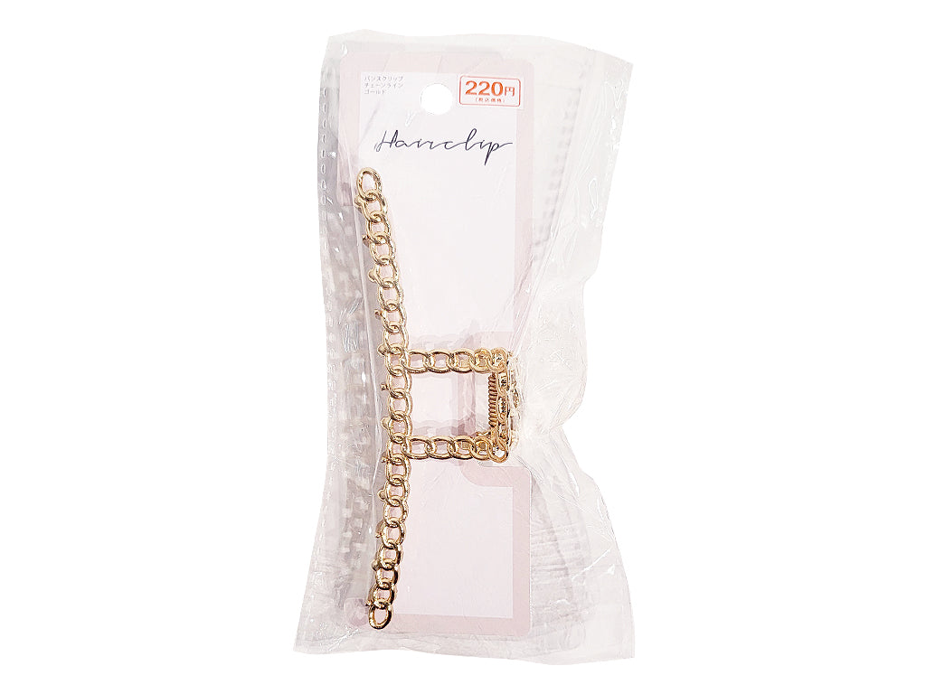 Claw Clip Chain Line Gold