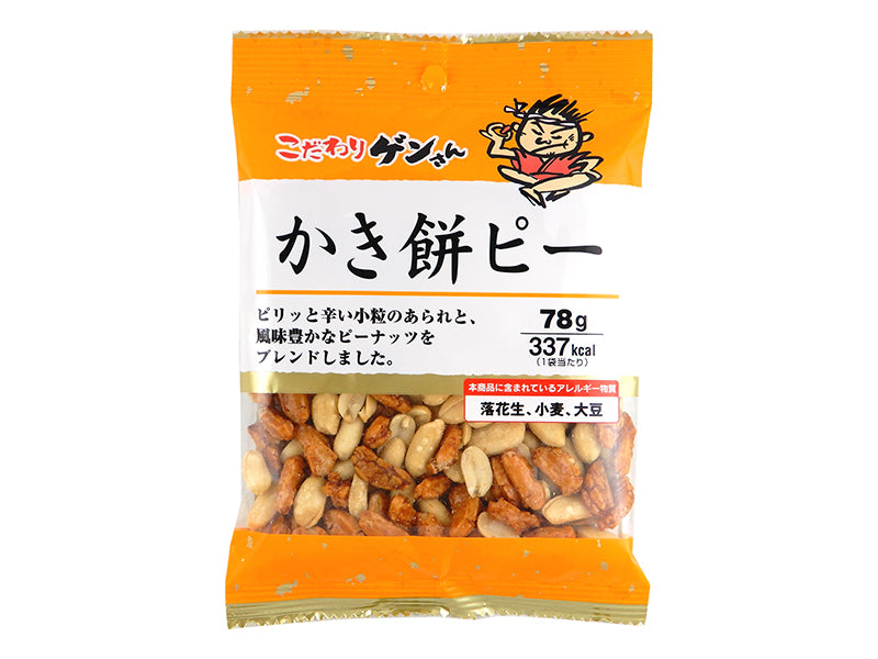 Kaneta Two One Gen-san Kaki Mochi Pea 78g