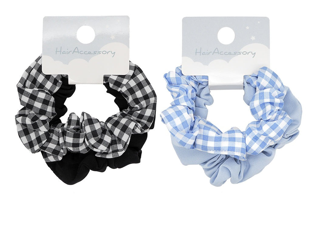 Set of Scrunchies (Gingham Check)