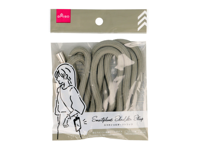 Smartphone Shoulder Strap (Transparent Sheet, Olive Green)