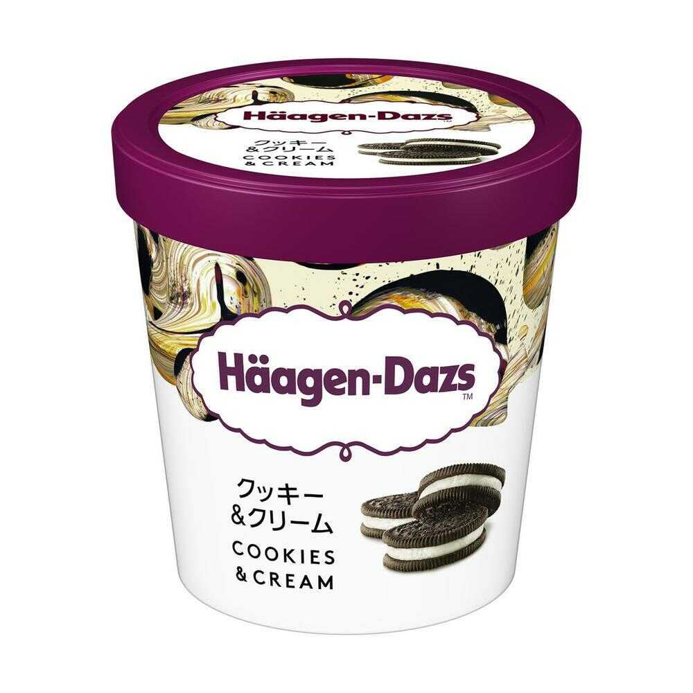 [Ice Cream] Häagen-Dazs Pint Cookies & Cream 473ml x 4
