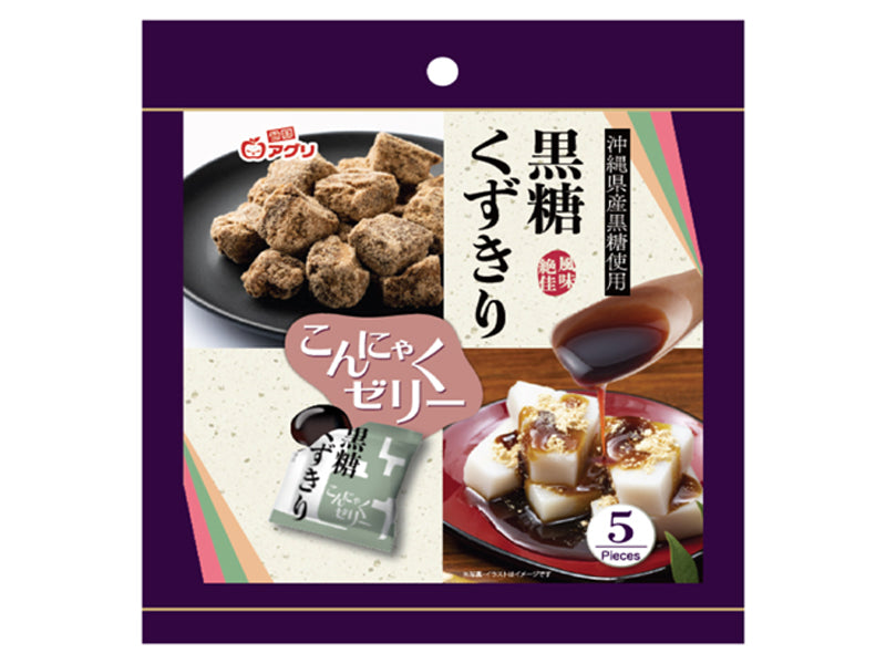 Yukiguni Agri Brown Sugar Kuzukiri Konjac Jelly 80g