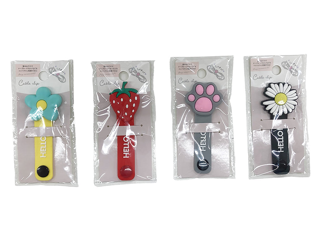 Cable Clip (Cute Motif, Rubber)