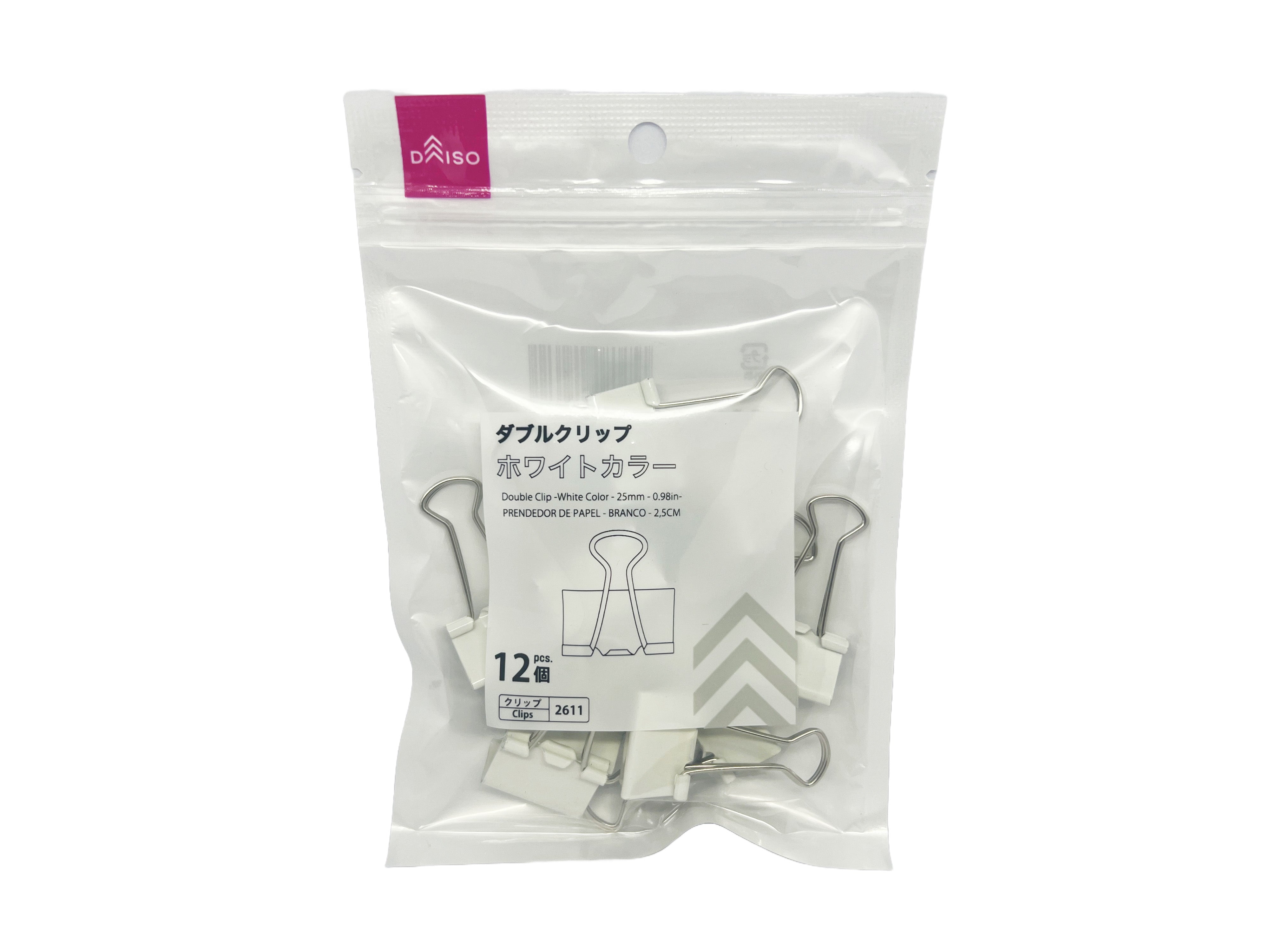 Double Clips (White Color)