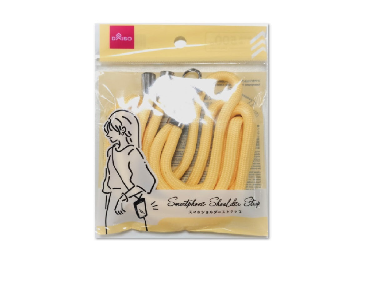 Smartphone Shoulder Strap (Transparent Sheet, Mimosa Yellow)