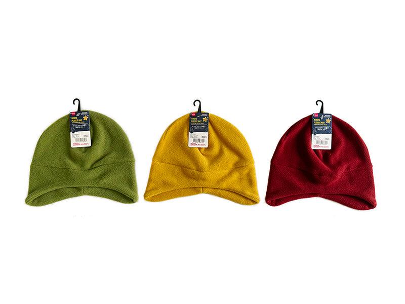 Kids Fleece Hat (With Ear Flaps, Color)