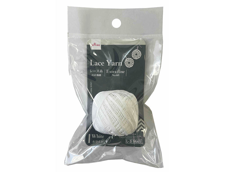 Lace Thread (#60 Extra Fine, White)