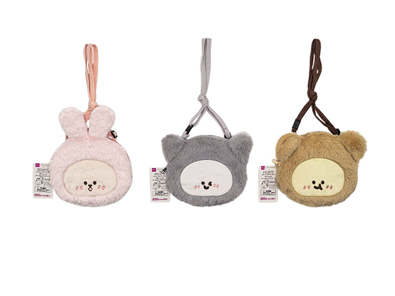 Animal Long Eco Fur Pouch (A)