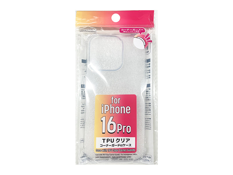 TPU Clear Corner Guard Case for iPhone 16 Pro