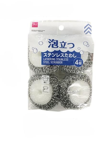 Foaming Stainless Steel Scrub (4 Pieces)