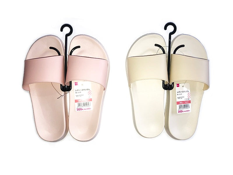 Ladies Sandals (White, Pink)