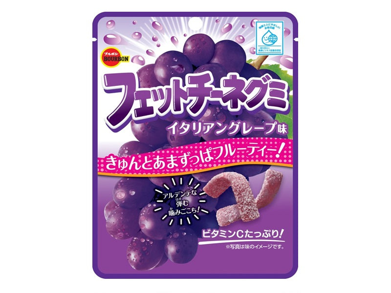Bourbon Fettuccine Gummies Italian Grape Flavor 50g