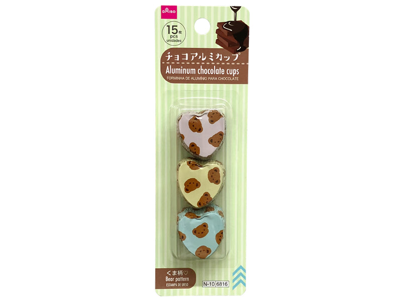 Chocolate Aluminum Cups (Bear Pattern)