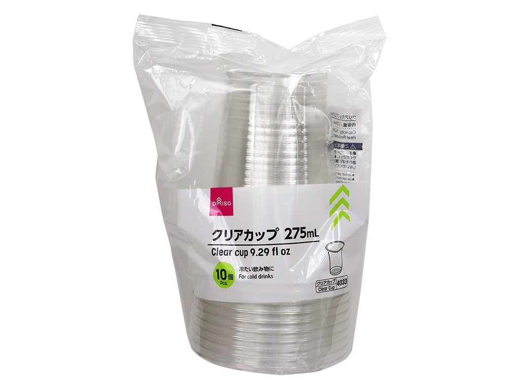 Clear Cups (10 pieces)
