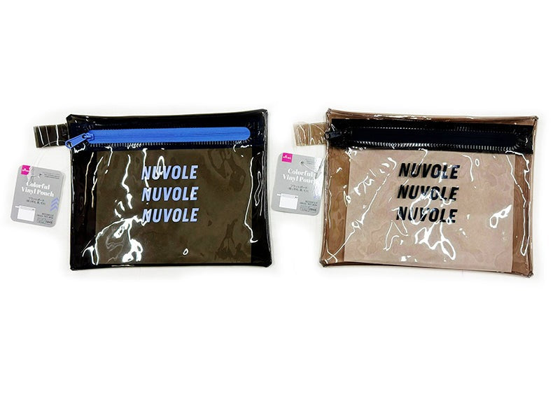Flat Pouch with Handle (Black, Mocha)