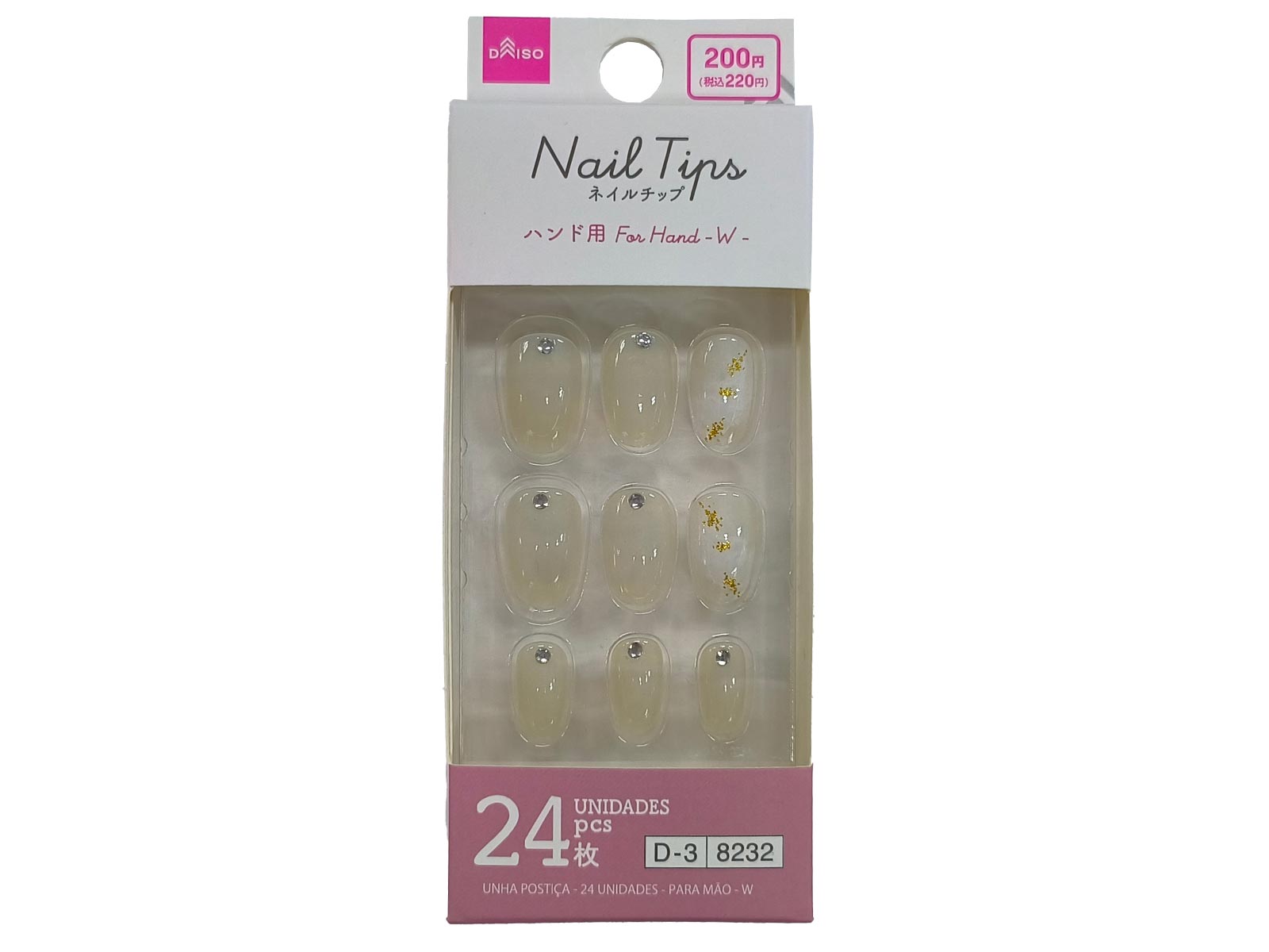 Nail Tips (24 Pieces, Hand Use, W)