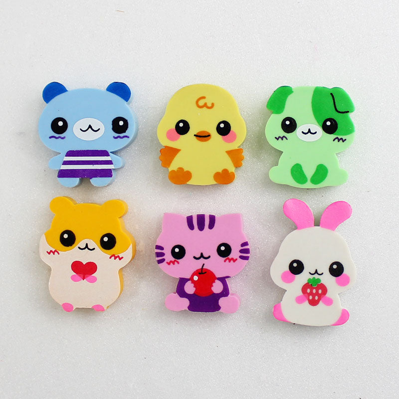 Cute Friends Eraser Set (6 Pieces)