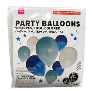 Party Balloons, 10 Pieces (Cool)
