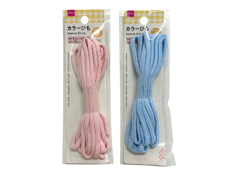Colored Cord (Lame, Pink, Blue) - 5mm x 2.5m