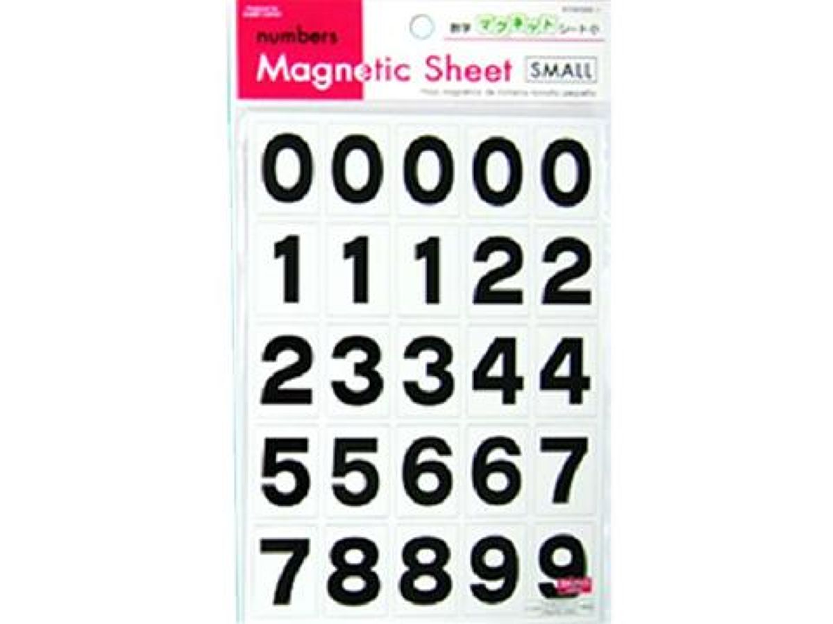 Small Number Magnet Sheet