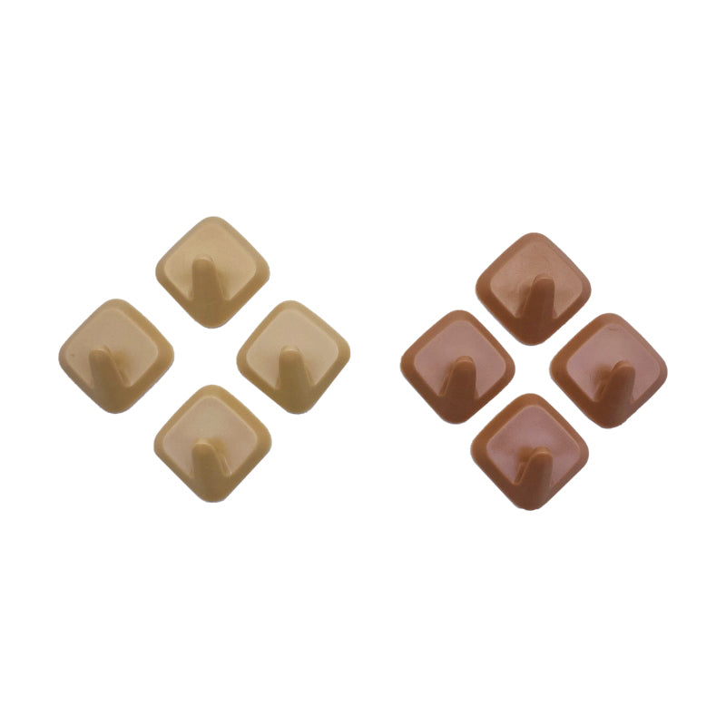 Adhesive Hook (Diamond Shape, Colorful, 4 Pieces)