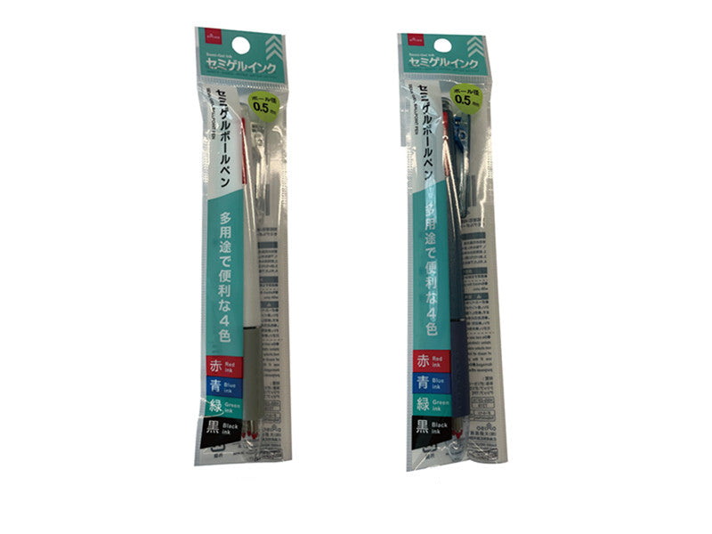 Semi-Gel Ballpoint Pen (4 Colors)