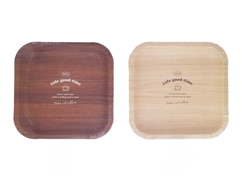 Paper Plates (Cafe, Square, 10 Pieces)