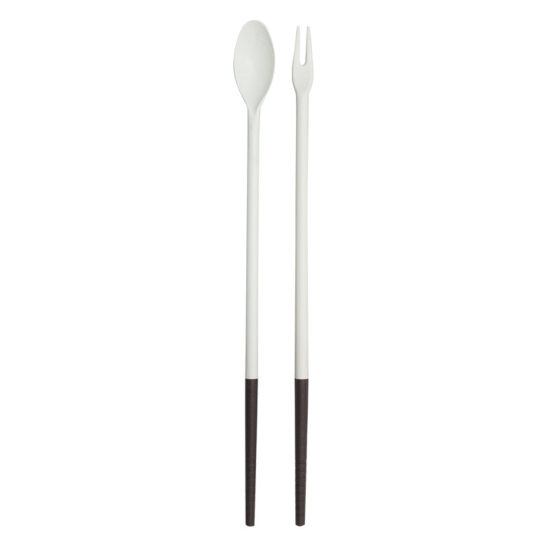 Silicone Cooking Chopsticks - Brown