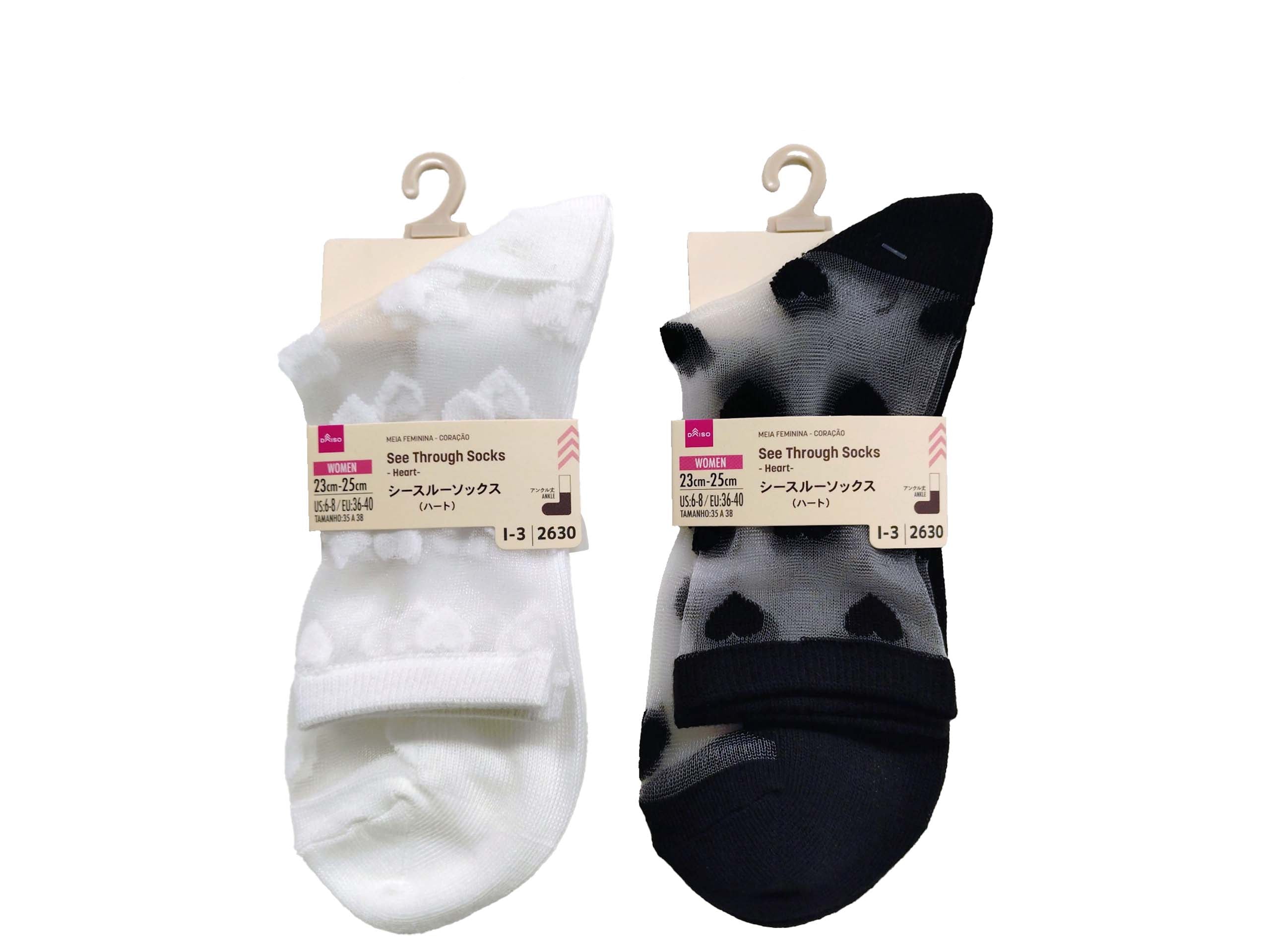 Sheer Socks (Women's, Heart)