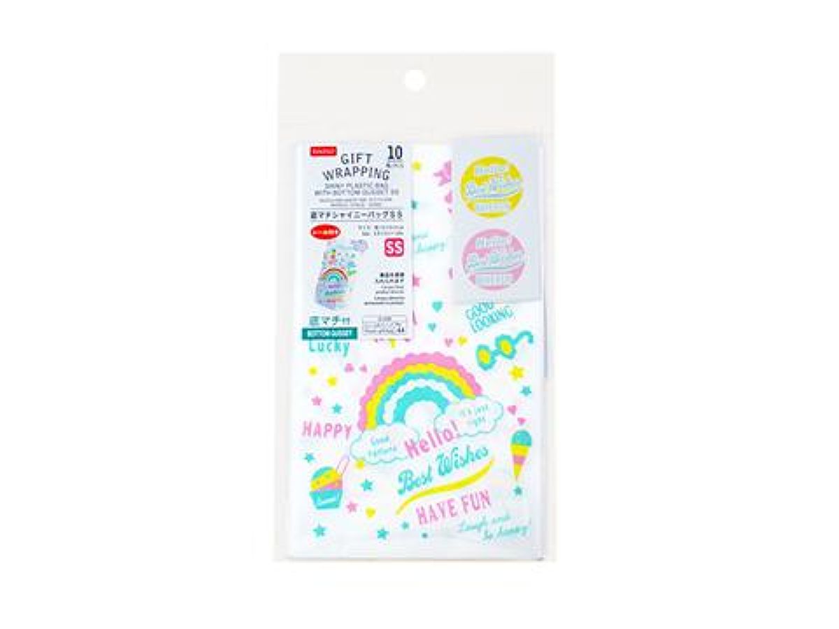 Bottom Gusset Shiny Bag SS (Approx. 15×9×4cm, 10 Pieces) Fancy