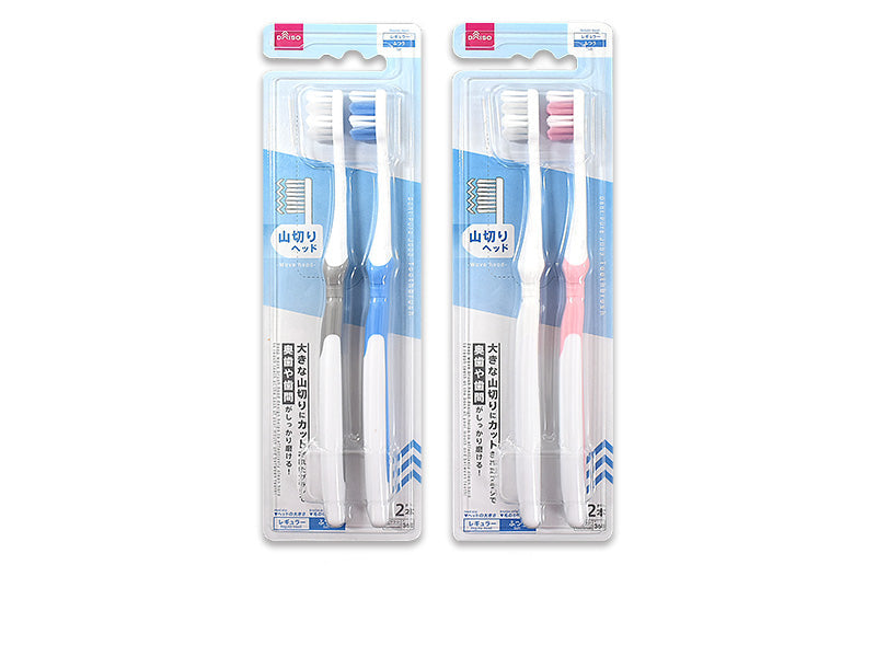 Toothbrush (Dentpure, J003, Angled Head, Regular, 2 Pieces)