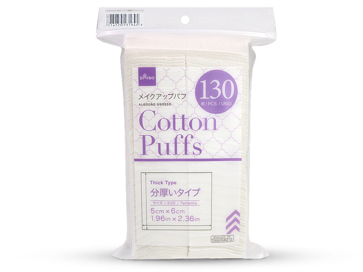 Cotton Puff (Thick Type, 130 Pieces)