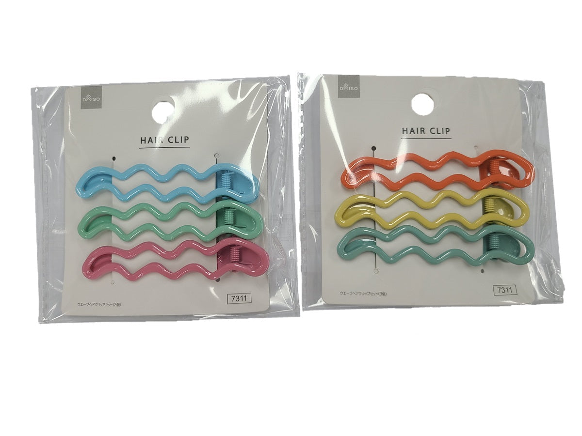 Wave Hair Clip Set (3 Pieces)