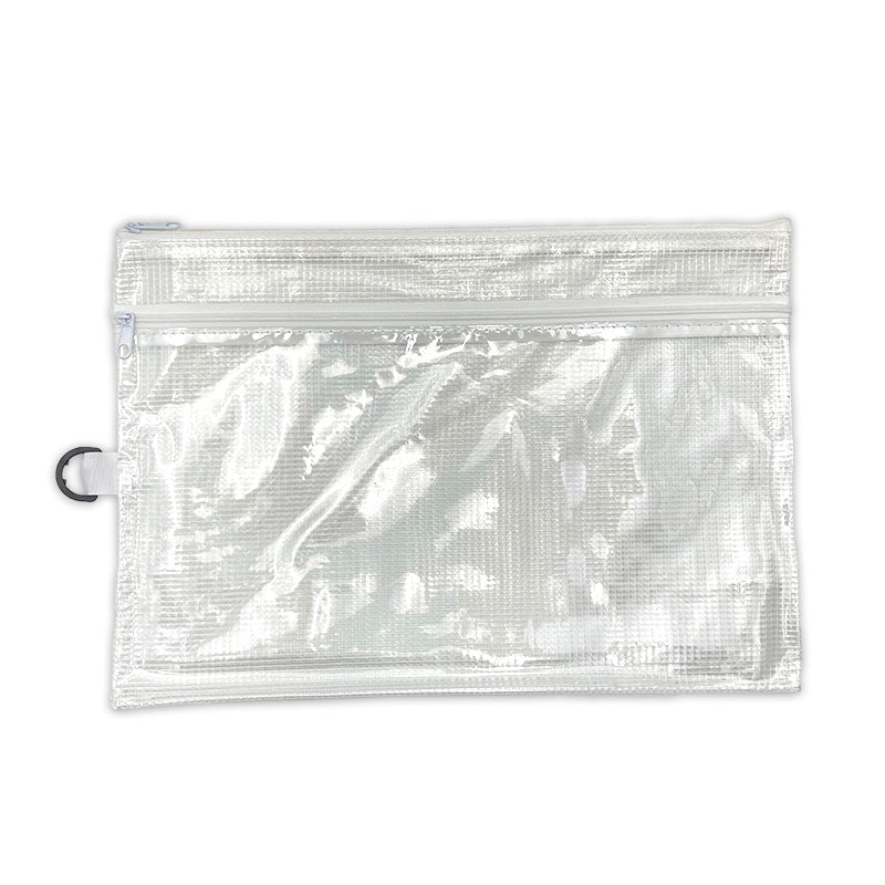 W-Zipper Vinyl Net Case A4