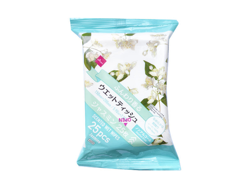 Scented Wet Wipes (25 Sheets, Jasmine)
