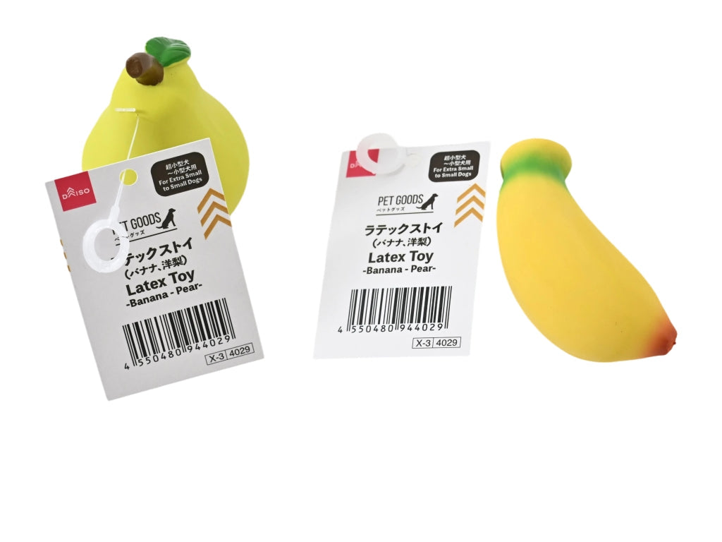 Latex Toy (Banana, Pear)