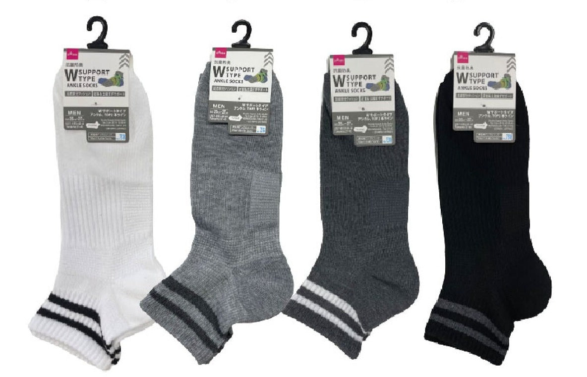 W Support Ankle Socks (TOP 2-Line)