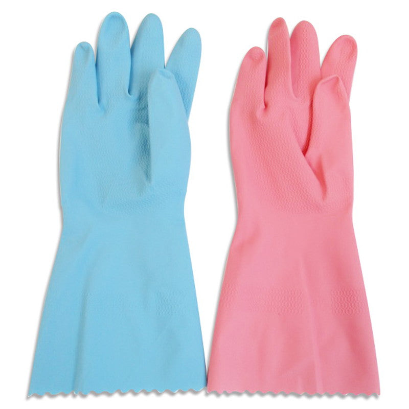 Rubber Gloves (Both Hands, Fleece Lined, L)