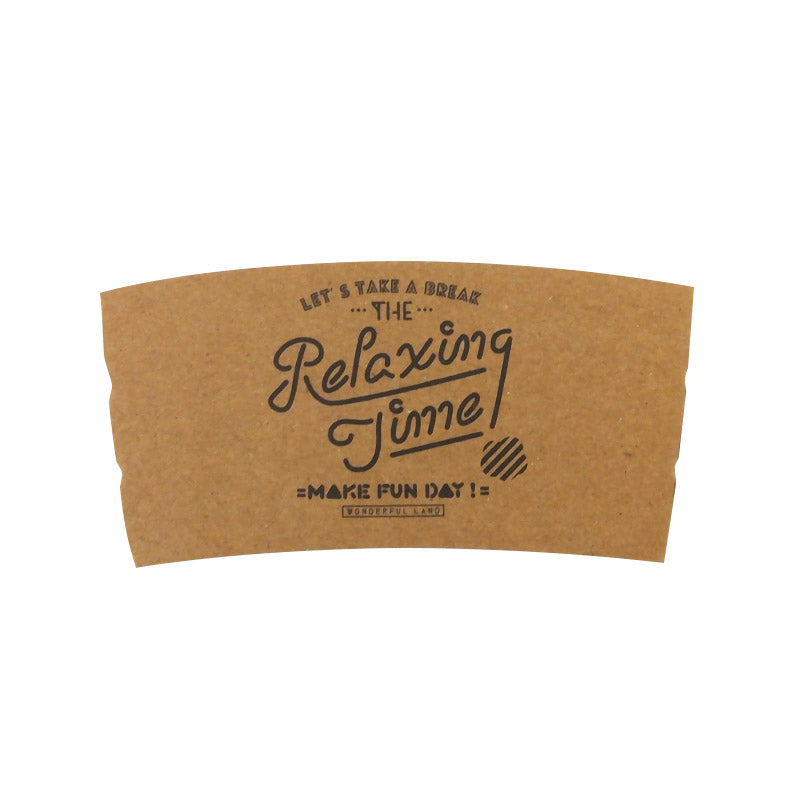 Paper Cup Sleeve (Forest Picnic, 5 Pieces)