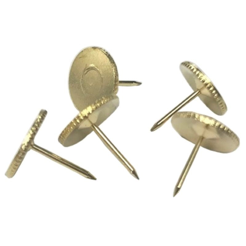 Long Pin Pushpins (Gold Color, 50 Pieces)