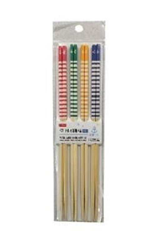 Pastel Bamboo Chopsticks (Set of 4, Marine)