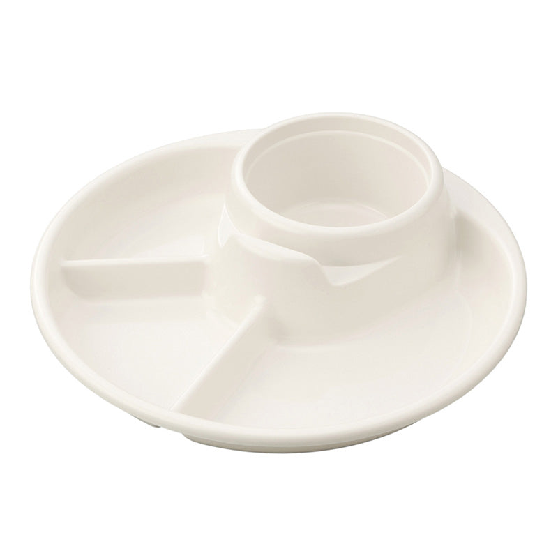 BBQ Dish Round Ivory