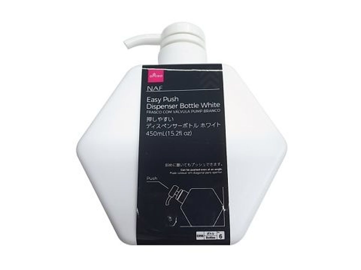 Easy-to-Press Dispenser Bottle (White)