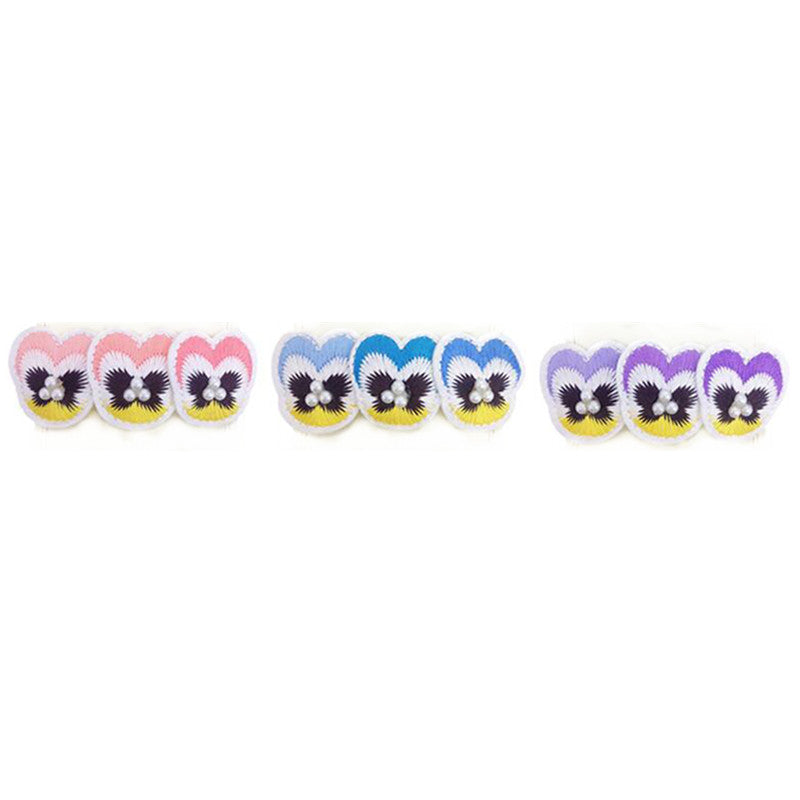 Flower Embroidery Barrette