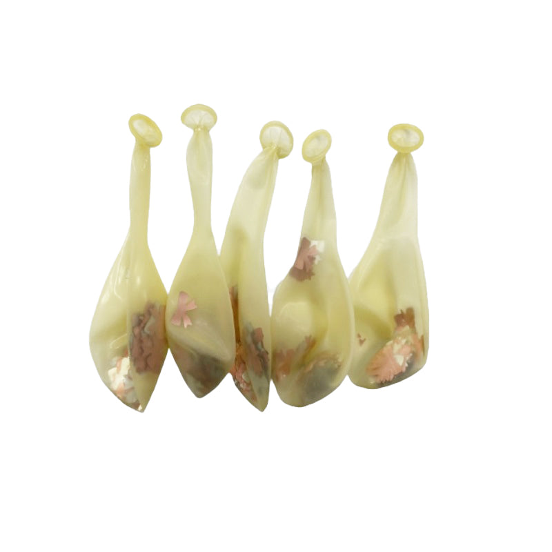 Confetti Balloon, 5 Pieces (Ribbon)